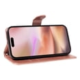 thumbnail image 3 of for iPhone 16 Wallet Case, [with Card Holder] Embossed Pattern PU Leather Detachable Wrist Strap Slim Shockproof Protective Flip Stand Phone Case for iPhone 16 Women Girls, Rosegold, 3 of 7