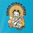 thumbnail image 5 of Wild Bobby Betty Boop Good Vibes Only Betty Boop Tri-Blend Racerback Tank Top, Vintage Turquoise, Large, 5 of 5