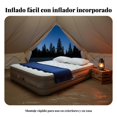 thumbnail image 4 of Abbraccia Colchón inflable, bomba automática integrada, sofá cama doble, portátil para camping, soporte hexagonal, 4 of 6