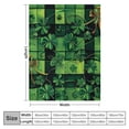 thumbnail image 4 of Shiartex Shamrocks Ribbons Charles McAuley Throw Blanket for Bed Couch Chair All Seasons Lightweight Soft Plush Blanket Gift 40x50in, 4 of 6