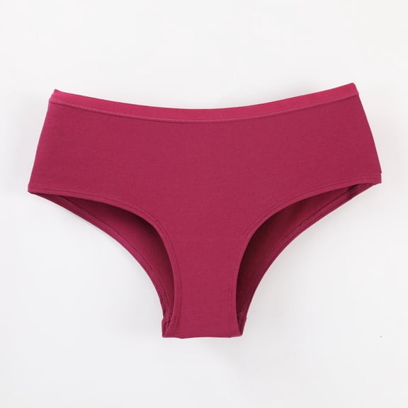 All Season Panties for Women Lightweight Women Fashion Solid Color Low Rise Thong Breathable Leisure Briefs Seamless Underwear Plus Size Daily Panties