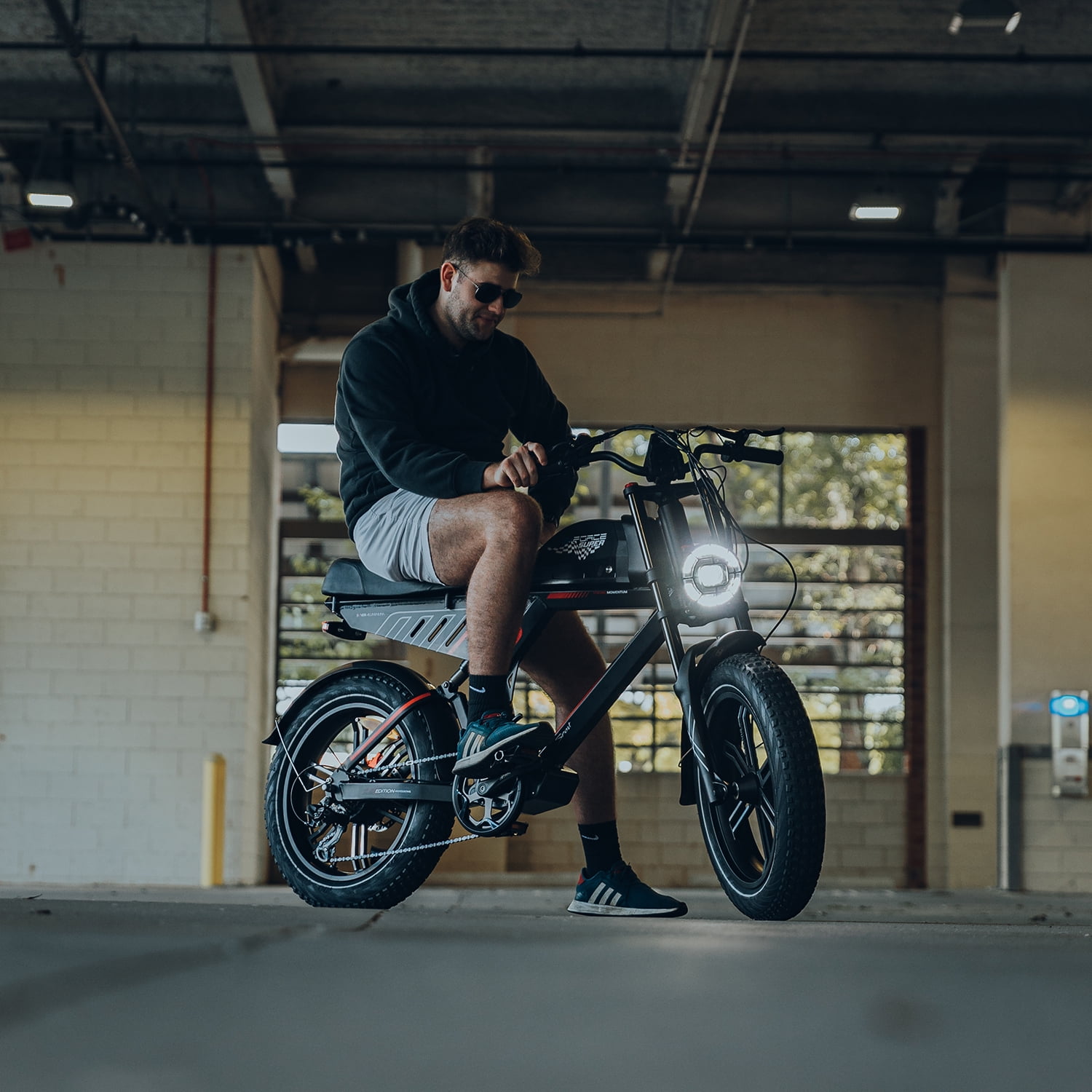 G-Force Electric Bike for Adults 52V 60AH Battery, 20x4 Fat Tire Ebikes, Full Suspension E Bike, 1500W Peak Motor Electric Bicycle 7-Speed Gear