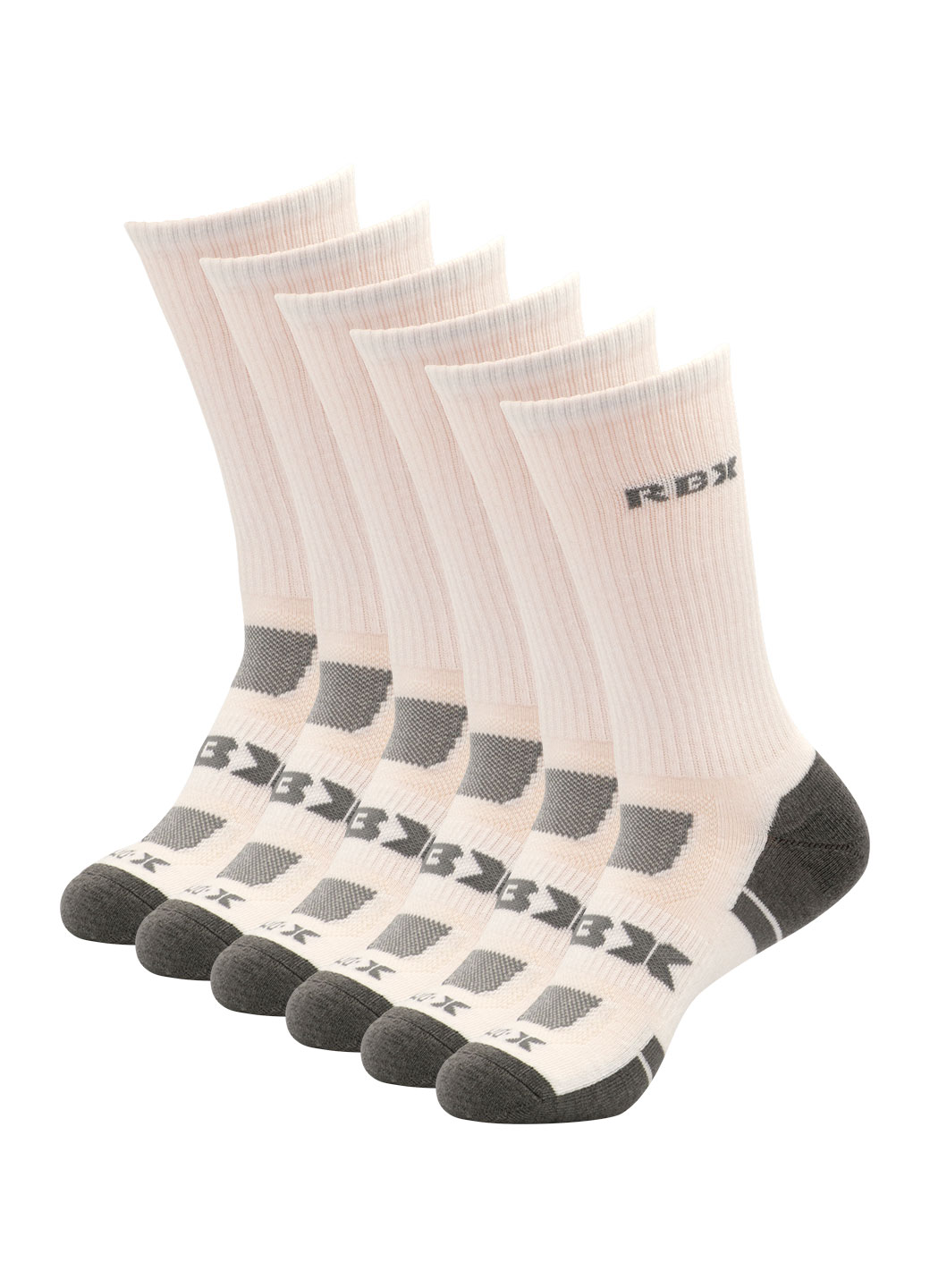 RBX Active Men's Athletic Everyday Crew Socks 6Pack