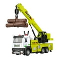 thumbnail image 2 of Sioweci Crane Truck Toy with Movable Joints Sound Light Realistic Toddlers Alloy Construction Vehicle Engineering Truck Model Kids Boys Birthday Gift Sets, 2 of 11