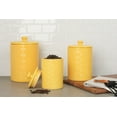 thumbnail image 2 of 10 Strawberry Street Diamond 3 Piece Canister Set, Yellow, 2 of 4