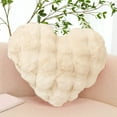 thumbnail image 2 of Chmadoxn Valentine's Day Heart Shaped Pillow, Fluffy Heart Throw Pillows, Decorative Pillow for Sofa Bed, Cute Room Decor Gifts for Women Girls Kids - Decorations for Valentines Day Mothers Day, 2 of 7