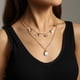 thumbnail image 5 of Personalidad chapado en oro dorado collar en forma de N cadena natural collar femenino de moda collar de perlas collar gargantilla con colgante hecho a mano colgantes, 5 of 8