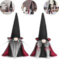 thumbnail image 1 of 2 Piezas De Muñeca Enana Enana, Adornos De Pareja Enana, Regalo De Decoración De Sombrero De Halloween con Capa De Bruja Negra Extraña Divertida, para Vestir Festival De Atmósfera Fantasma, 1 of 5