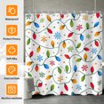 thumbnail image 2 of Tchckioa Christmas Colorful Shower Curtain for Bathroom,Waterproof Hooks Bath Curtain,47x64, 2 of 6