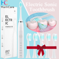 thumbnail image 2 of Cepillo de dientes eléctrico inteligente, recargable por USB, para limpieza dental, blanqueamiento, sónico, temporizador, con cabezales de repuesto, 2 of 5