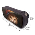 thumbnail image 3 of Lsque Animal Cat Printed Big Capacity PU Leather Pencil Case Large Pencil Pouch Stationery Pen Bag Pencil Holder for Teen, 3 of 6