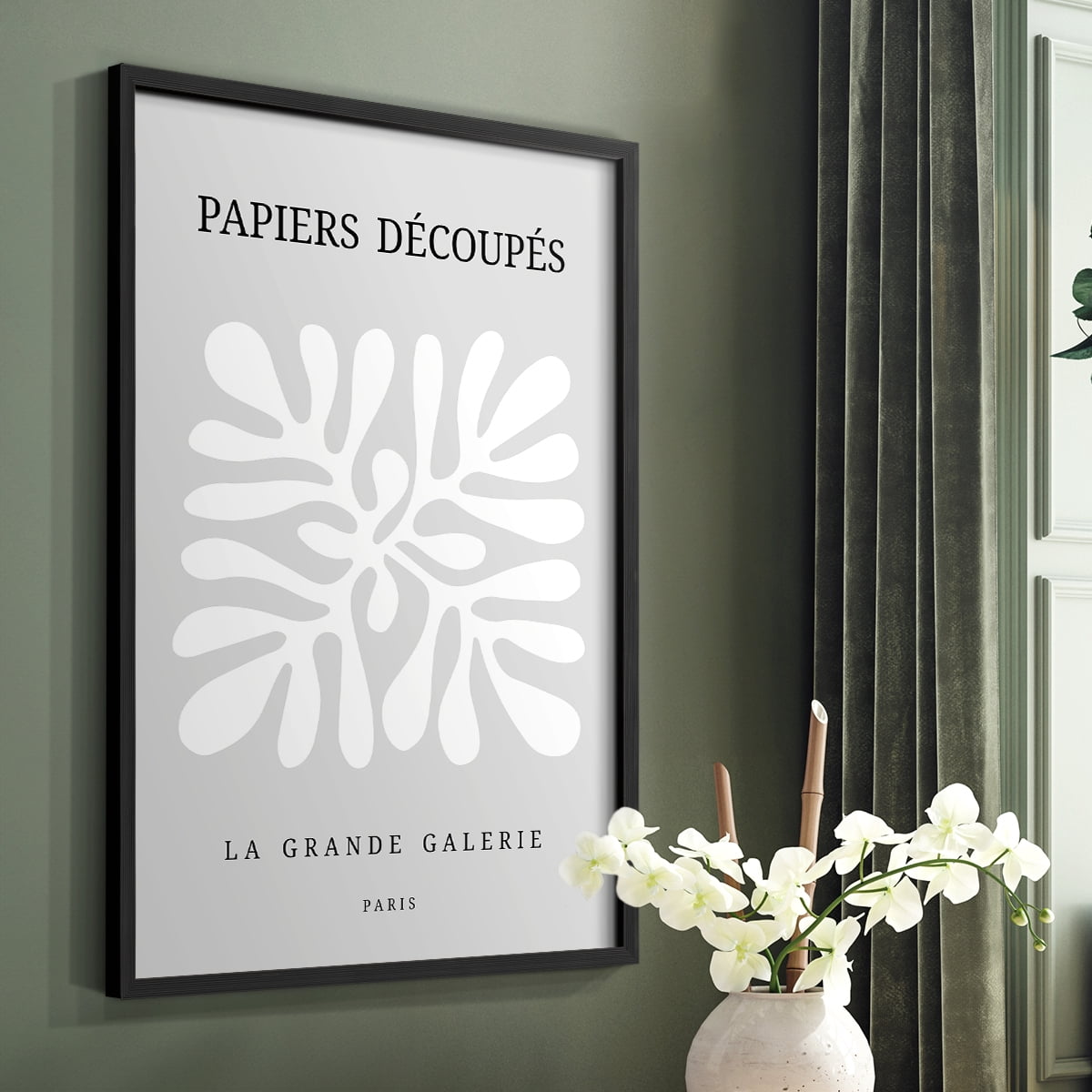 Matisse CCCLXXXVIII in Black Solid Wood 8 x 10 Framed Print