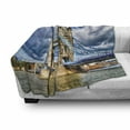 thumbnail image 3 of London Soft Flannel Fleece Blanket, Historical Tower Bridge on River London UK British Day Time International Heritage, Cozy Plush for Indoor and Outdoor Use, 50" x 60", Multicolor, by Ambesonne, 3 of 6