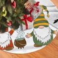 thumbnail image 2 of XMXY Halloween Christmas Tree Skirt, Holiday Cute Gnomes Broom Holiday Party Indoor Decorations Ornaments, 48" Inch, 2 of 5