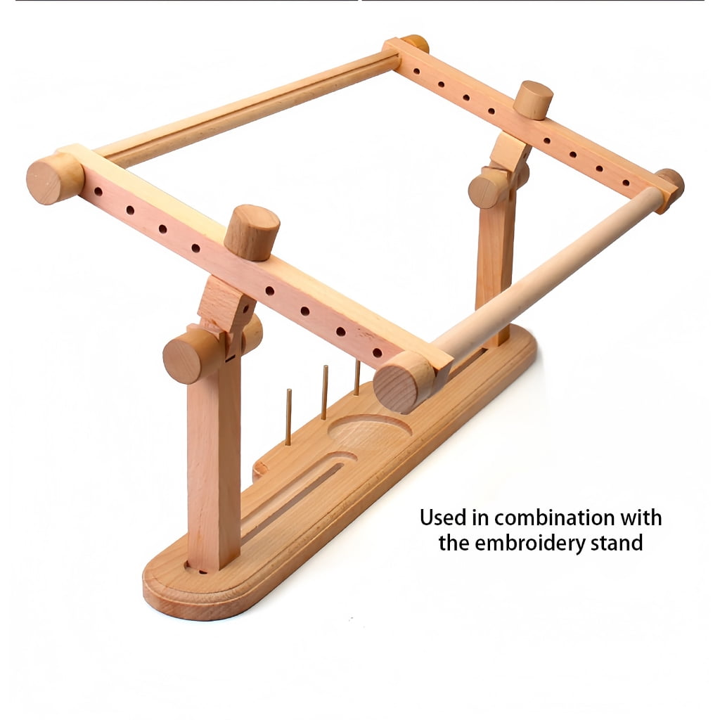 Retangular Wood Stitching Frame Adjustable Wooden Embroidery Hoop for Beginner