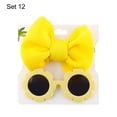 thumbnail image 1 of Bohemia Beach Bow Headwear Sun Glasses Sun Flower Glasses Kids Sunglasses Girls Headband Children Sunglasses Headband Set SET 12, 1 of 8
