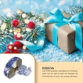 thumbnail image 4 of serony 1 Roll Cloth Christmas Ribbon Portable Trimmable Xmas Themed Household Family Party Parties Decorative Ribbons Decoration Blue, 4 of 5