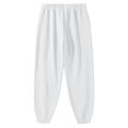 thumbnail image 3 of Men Pants Solid Color Casual Ankle Drawstring Pants Full Length Pants Sweatpants for Men, 3 of 6