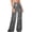 Black, variant on sunsanly Women Pants Shiny Solid Color High Waist Spring Autumn Temperament Loose Straight Wide Leg Trousers Daily Wear