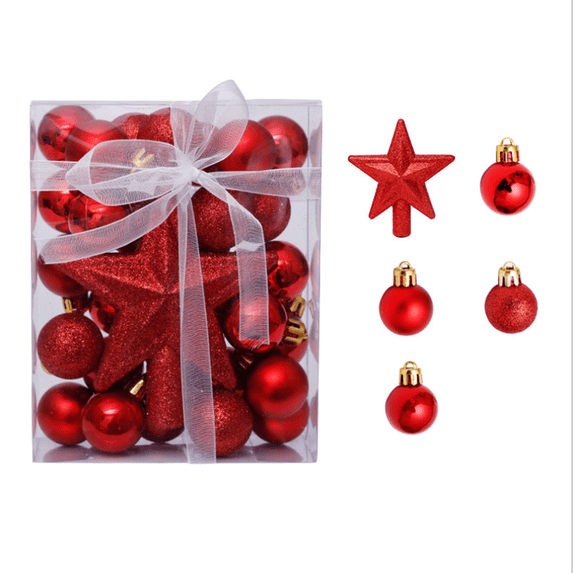 Douhoow 30Pcs Christmas Balls Shatterproof Christmas Tree Decoration Xmas Balls Festival Ornament