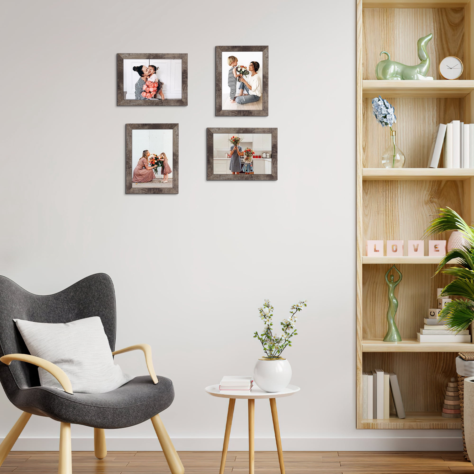 Calenzana 5 in x 7 in Light Brown Picture Frame 15 Pack