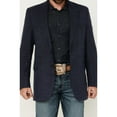 thumbnail image 3 of Circle S Men's Plaid Print Western Sportcoat Navy 48 REG  US, 3 of 4