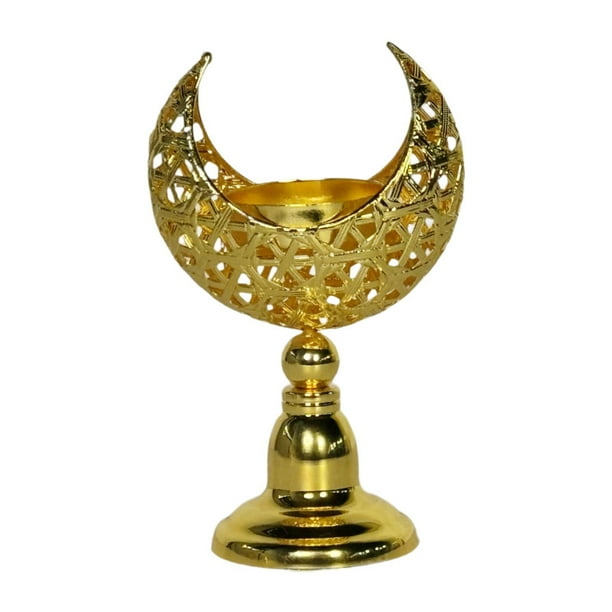 Candelabro de luna, adorno de escritorio, decoración de Ramadán, portavelas para comedor, repisa, bodas, sala de estar, fiesta Estilo B