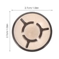 thumbnail image 2 of Shisuyan Guitar Effect Pedal Footswitch Toppers Mushroom Shape 5Pcs 1.1In, 2 of 8