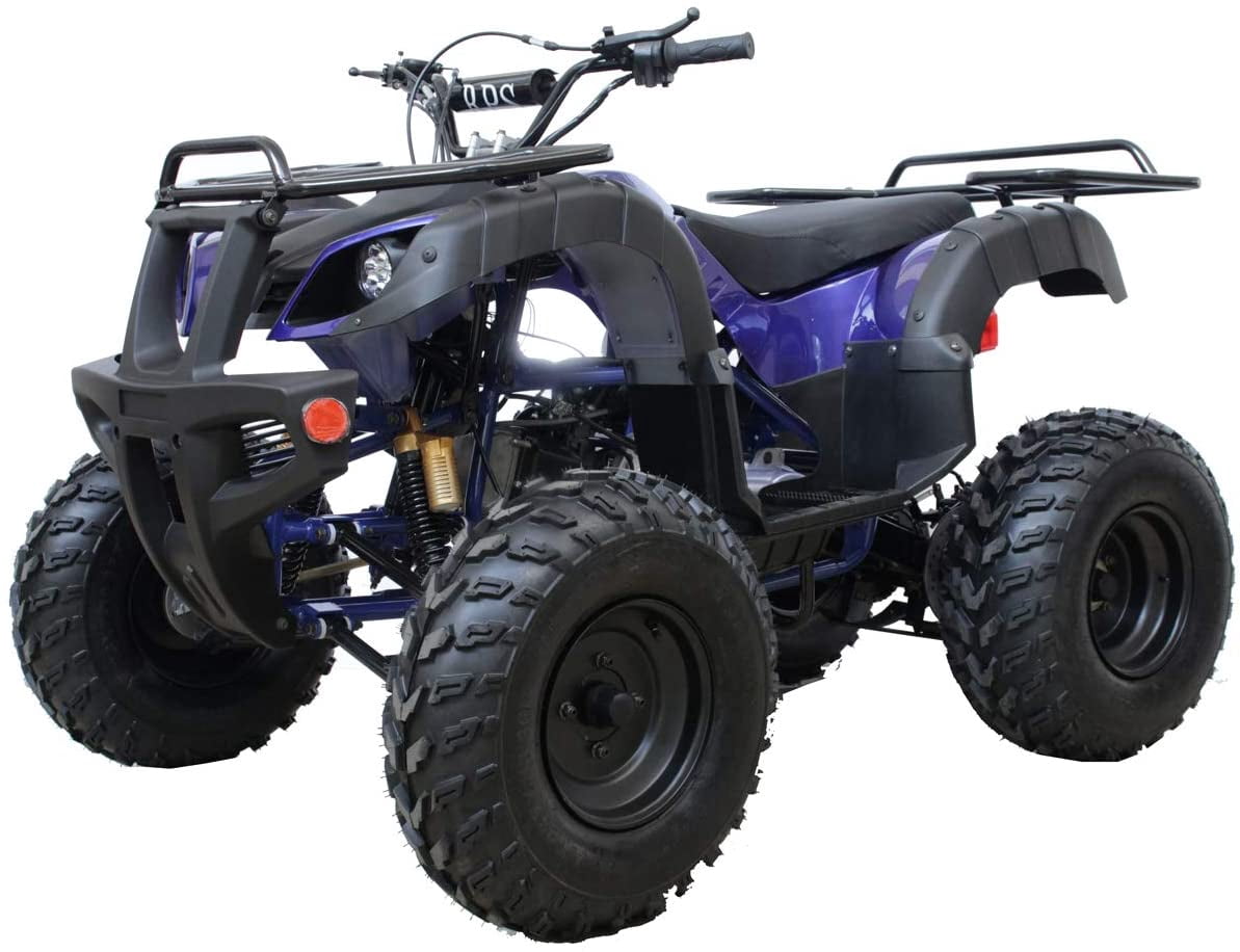 Ricky Powersports Model TK200B5 169cc ATV BIG Size Utility for youth and adults with Big Shining LED Headlight-Burgundy