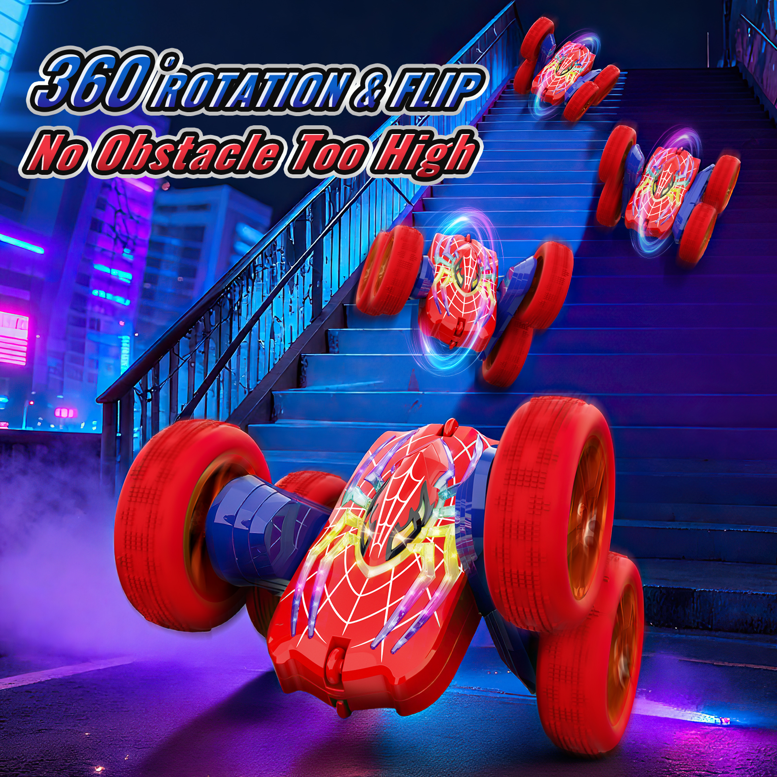 AOGSIYT 4WD Stunt RC Car 360-Degree Rotating Remote Control photo 7