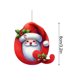 thumbnail image 3 of Árbol de Navidad Decoraciones Carta Colgante Decoración Árbol de Navidad Acrílico Plano Decoración de Fiesta Regalo Colgante Ornamentos Del Árbol de Navidad, 3 of 4