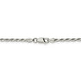 thumbnail image 3 of 925 Sterling Silver Diamond Cut 2.5mm Solid Rope Chain w/ Lobster Clasp - 26", 3 of 5