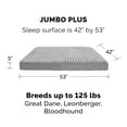 thumbnail image 2 of FurHaven Ultra Plush Deluxe Full Support Orthopedic Deluxe Mattress Pet Bed for Dogs & Cats - Gray, Jumbo Plus, 2 of 10