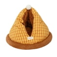 thumbnail image 2 of Flynix Cat Bed Cave Hideaway, Non Slip Bottom Nest Plush Self Warming Cave for Rabbit, S, 2 of 10