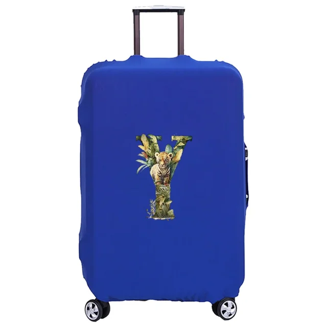 Housse de Valise Lavable Housse de Protection Anti-Rayures Housse Adaptée pour Motif Imprimé Tigre de jungle Convient aux Lettres Tigre de jungle de 18-32 Pouces