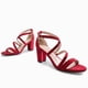 thumbnail image 4 of Dream Pairs Sandalias De Tacón Bajo Y Grueso Con Correa En El Tobillo Para Mujer, Talla 5, Rojo/Ante Madison, 4 of 9