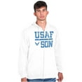 thumbnail image 4 of USAF Son United States Air Force Men Big & Tall Zip Hoodie Brisco Brands 3X, 4 of 5