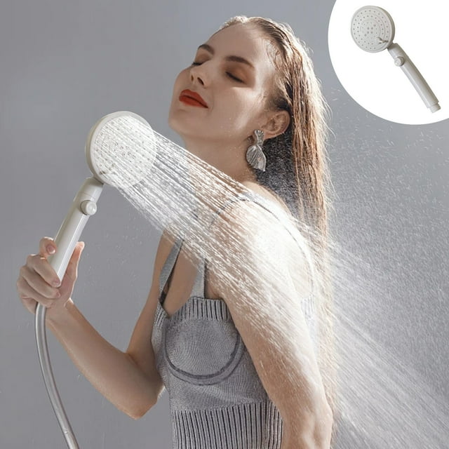 VBXOAE Pommeau de Douche à Main Haute Pression Installation Facile Supérieur Fin Sortie d'Eau Uniforme Expérience de Douche Douce Confortable Design Léger Robuste Impuretés Cheveux Plus Lisses Toute Salle de Bain