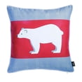 thumbnail image 2 of Christmas Bear Decorative Single Throw Pillow Square, 2 of 5