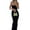 black, variant on Pretty Comy Women Long Luxury Skirt Hip-covering Fish Tail Fashion Suspender Dress