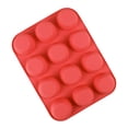 thumbnail image 3 of Molde de Pastel de Taza, Liberación Fácil de Lanzar un molde para cupcake resistente 12 Agujeros de Silicona para Jabón, 3 of 8
