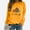 Yellow, variant on DPTALR Women Comfortable Casual Squash Letter Printed Pullover Round-Neck Long Sleeve T-Shirt Blouse Tops
