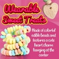 thumbnail image 5 of Fusion Select Color Candy Bracelet - Edible Candy Jewelry with Love Heart Charm - Sweet Treats for Kids Birthday, Party Favors, Pinata Filling - Individually Wrapped Fruit Flavor Snacks (1Box), 5 of 7