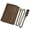 #1 Brown, variant on Men Genuine Leather Trifold Short Wallet with Metal Chain. Retro Vintage Crazy Horse Leather Biker Wallet. RFID Blocking.