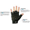 thumbnail image 3 of Bionic Glove BMFX-M-P-BK-2X Mens Beast Mode Fitness Fingerless - Black, 2X Large, 3 of 4