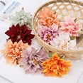 thumbnail image 1 of 10Pcs/Set Simulation Flower Head Fadeless Vivid Delicate Dahlia Chrysanthemum Head for Wedding, 1 of 9