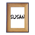 thumbnail image 1 of Special Handwriting English Name SUSAN Photo Frame Exhibition Display Art Desktop Painting, 1 of 3