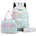 thumbnail image 1 of 3pcs/set Computer Bag Large Capacity Fashion Women Nylon for Gift (Pink), 1 of 6