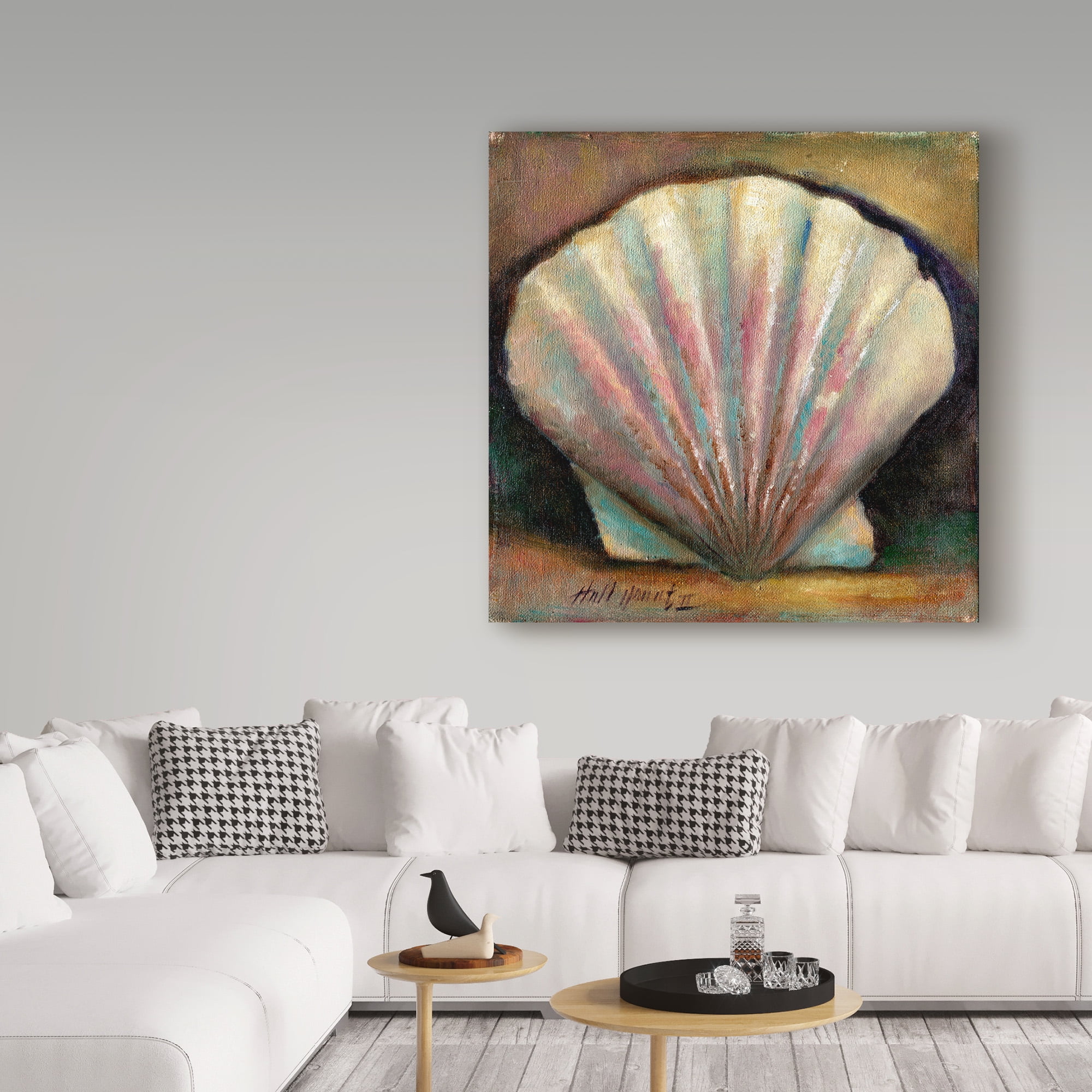 Trademark Fine Art 'Scallop Pink' Canvas Art by Hall Groat Ii