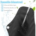 thumbnail image 4 of 7 in 1 Reusable Menstrual Pads with Wings, 10 x 7 inch Breathable Mesh Surface Cloth Sanitary Pads for Heavy Flow with Wet Bag, Washable Overnight Cloth Panty Liners for Women - L, 4 of 7